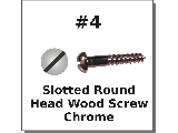 #4 Round Head Slotted Chrome Tint