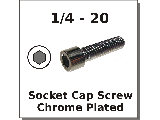 1/4-20 Socket Head Screws Chrome