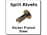 Split Rivets Nickel Plated Steel