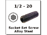 1/2-20 Socket Set Screws