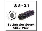 3/8-24 Socket Set Screws