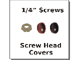 Screw Covers for 1/4 Inch Screws