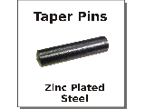 Taper Pins Zinc Plated Steel