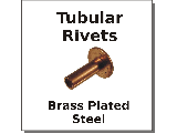 Tubular Rivets Brass Plated Steel