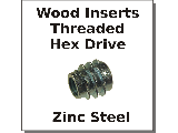 Threaded Insert Nuts Zinc Steel